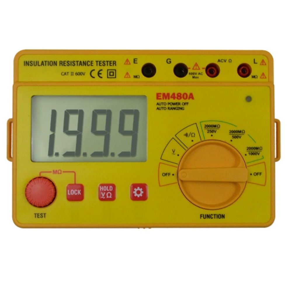 절연저항 측정기 EM-480A 250V~1000V 0.25메가옴부터