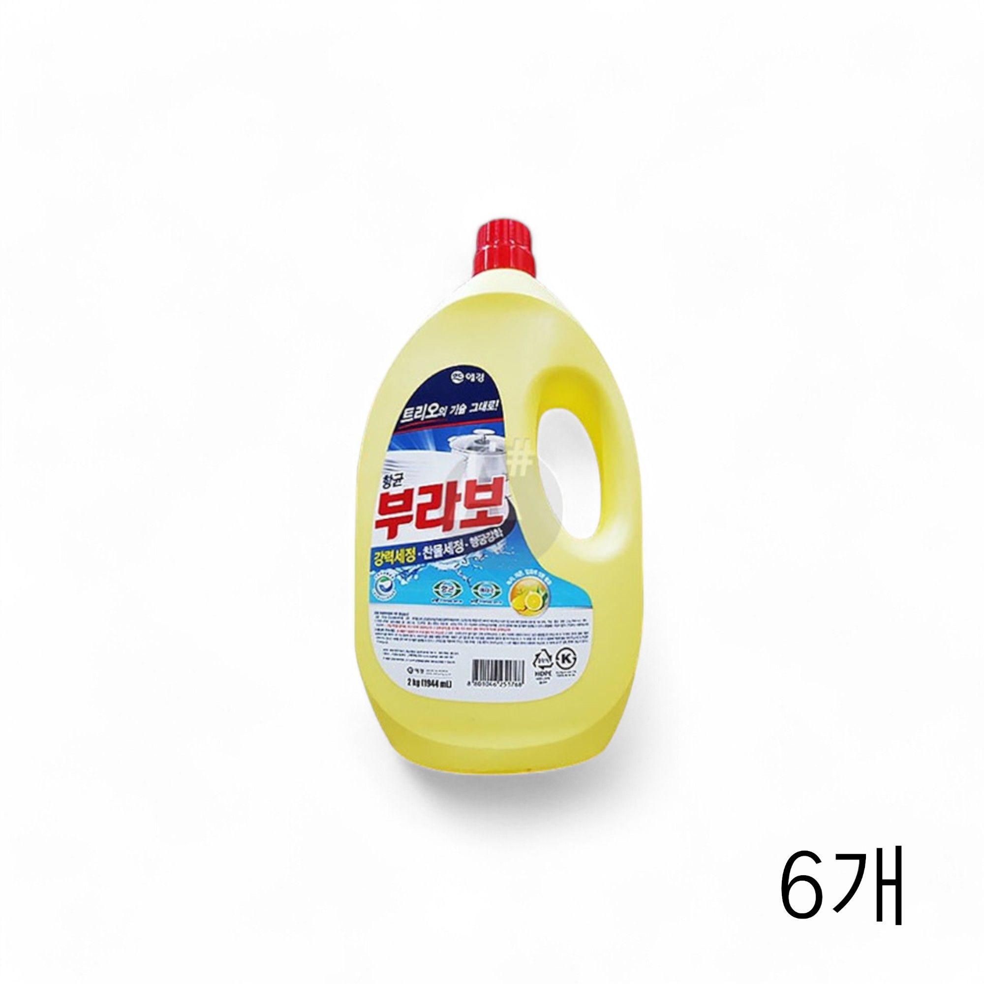 애경 항균 부라보 주방세제 2kg X 6개 대용량 음식점