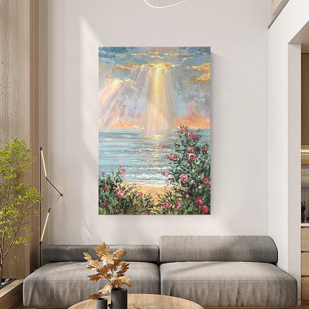 인테리어 3D 장미 캔버스 아트액자 50x70cm
