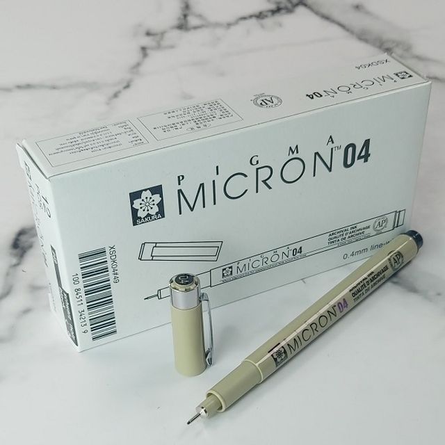 사쿠라 피그마 MICRION 0.4mm Black 1다스(12자루)