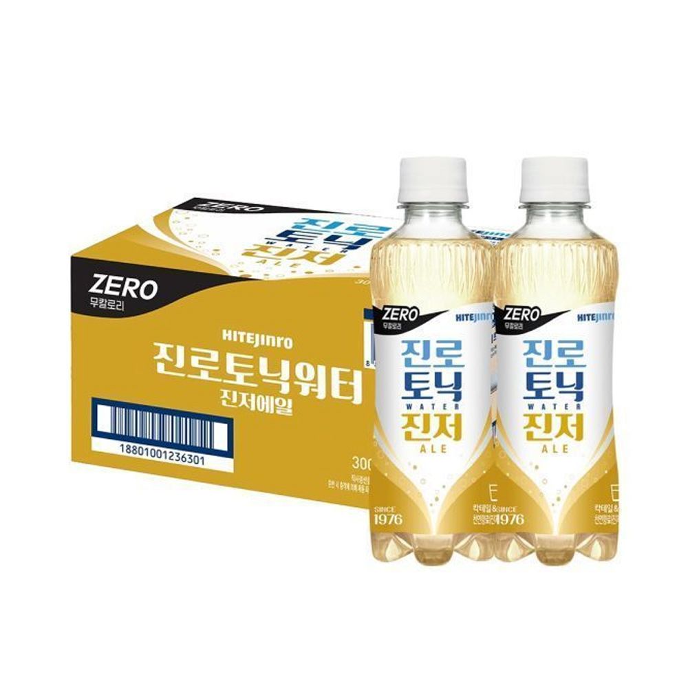 하이트진로 토닉워터 진저에일 제로 300ml PET 24입