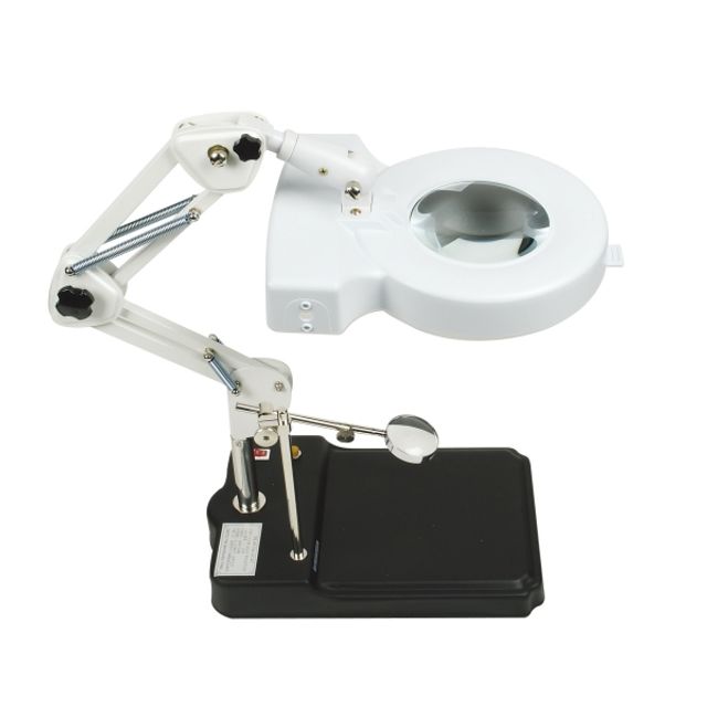조명확대경스탠드식 5-13X/SK-102A K-SKKB-5-13X
