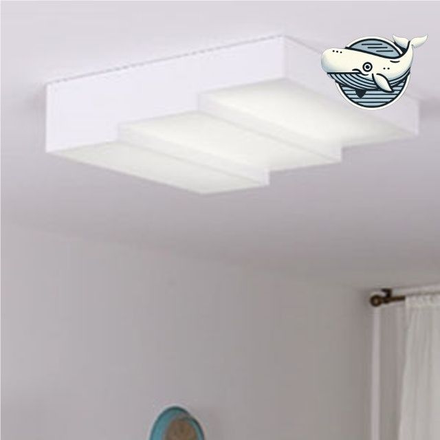 모던 화이트 LED 천장 조명 깔끔한 디자인