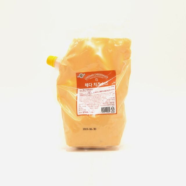 썬리치 체다 치즈 소스 파우치 냉장 1kg