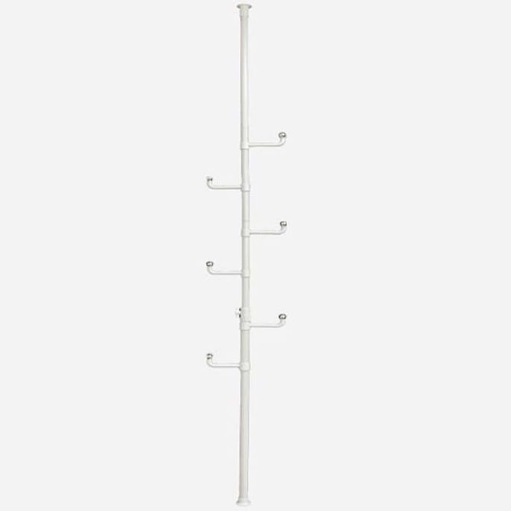 화이트 기둥 행거 옷행거 행거봉 고정식행거 250cm