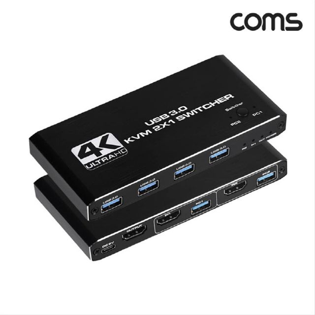 HDMI KVM 스위치 선택기 2 1 PC 2대 제어 USB OU949