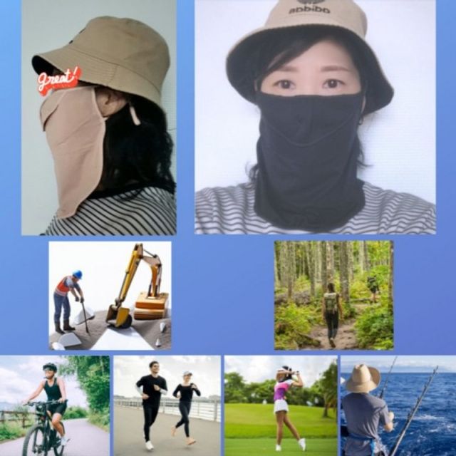 쿨넥마스크 바이크 자외선 차단 골프