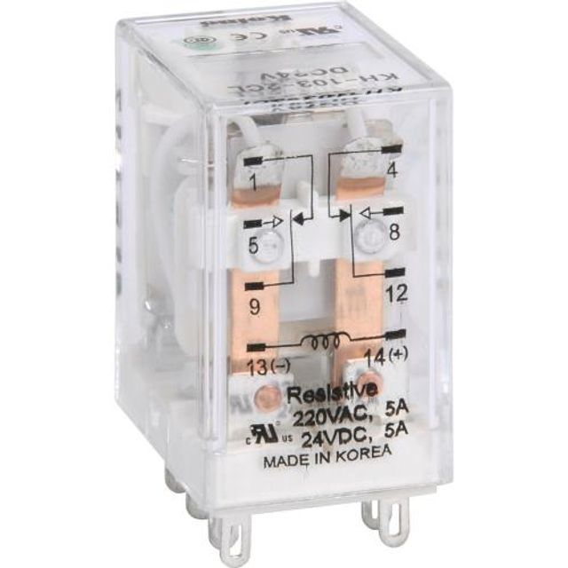 건흥전기 미니어처파워릴레이 KH-103-2CL-24VDC 10E