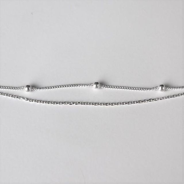 Silver925 Ball layered bracelet