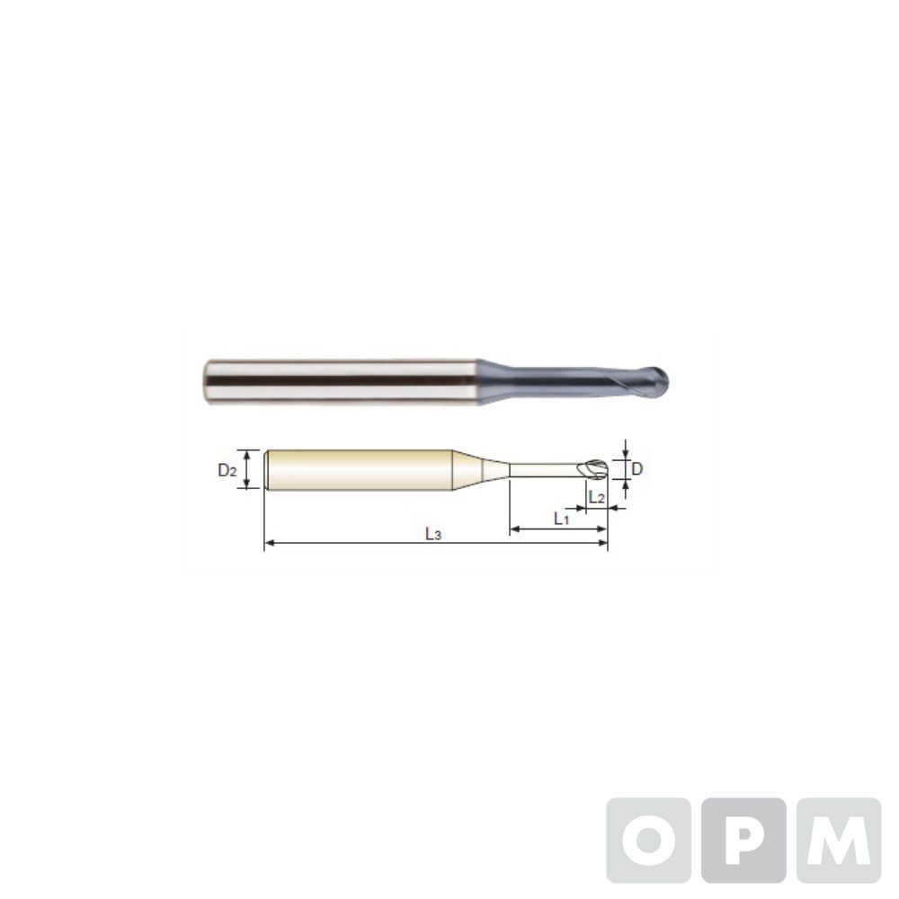 4G MILL 롱넥볼엔드밀 2F D2.0X4X2(26)X60