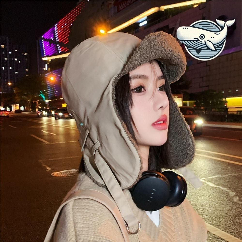 겨울 보온 귀달이 턱끈 방한모자 챙 넓은
