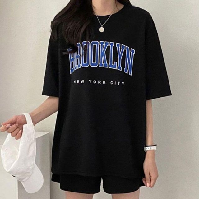 데일리 여름 여성 기본 외출 데이 여행 반팔 반바지