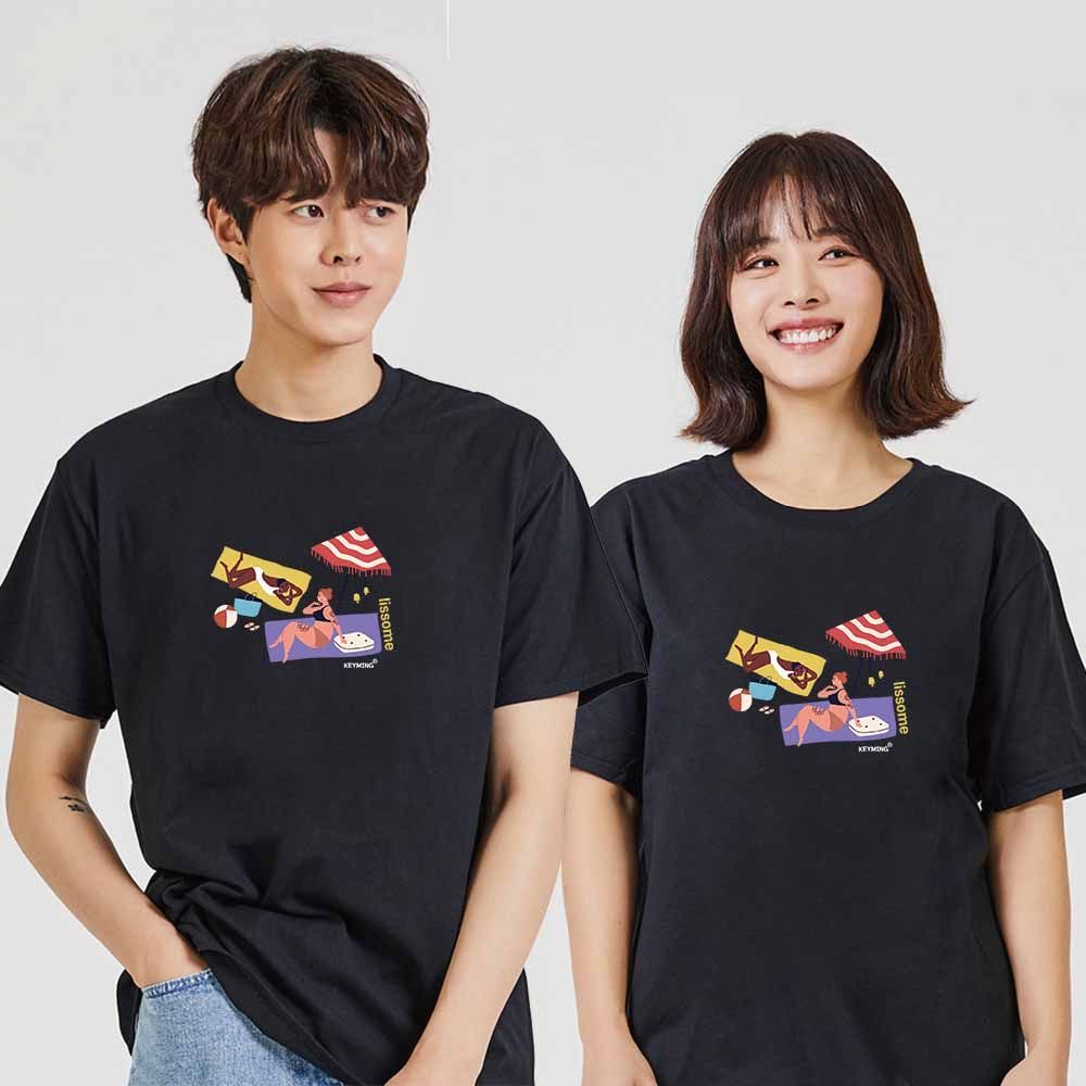 휴식 디지털프린팅 인쇄티셔츠 반팔티 오버핏 CH
