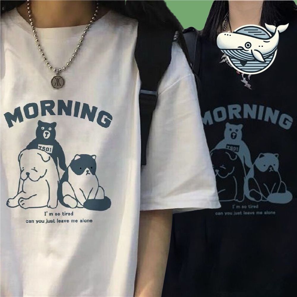 캐주얼 여름 박스핏 반팔 티셔츠 두가지 색상