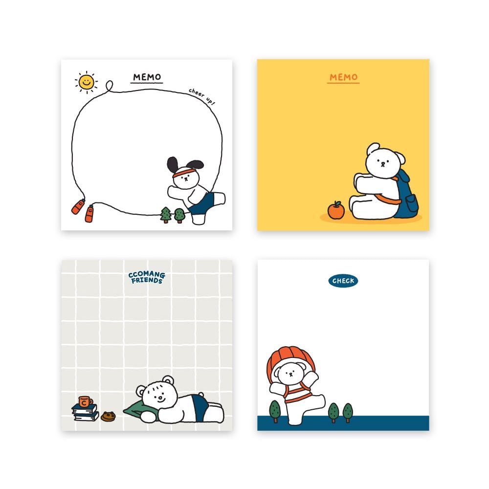 꼬망 떡메모지(8개)