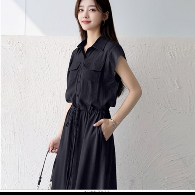 민소매롱원피스 사이즈 (FREE 기본 77까지) 데이 페미