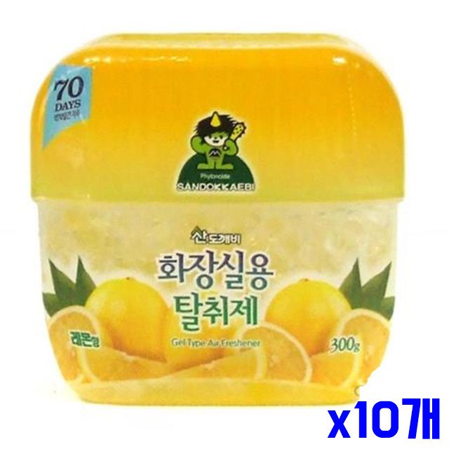 탈취제 화장실용 300g 레몬향 x10개 주방냄새제거