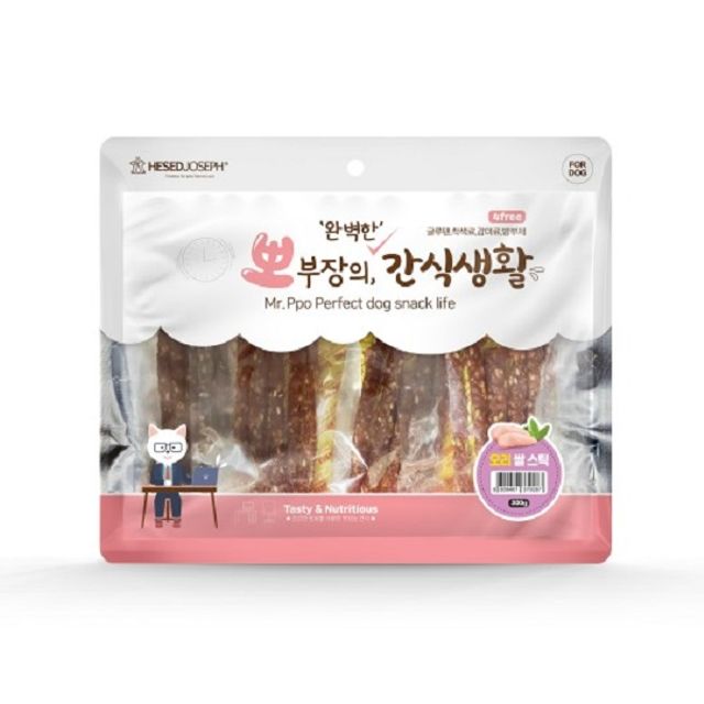 강아지 간식 오리쌀스틱 300gX50개 훈련 보상 특식