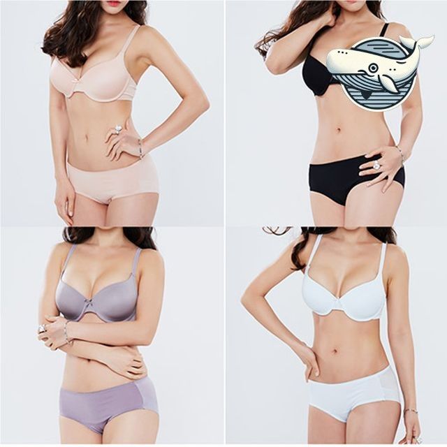 편안한 빅사이즈 브라와 팬티 데일리 속옷