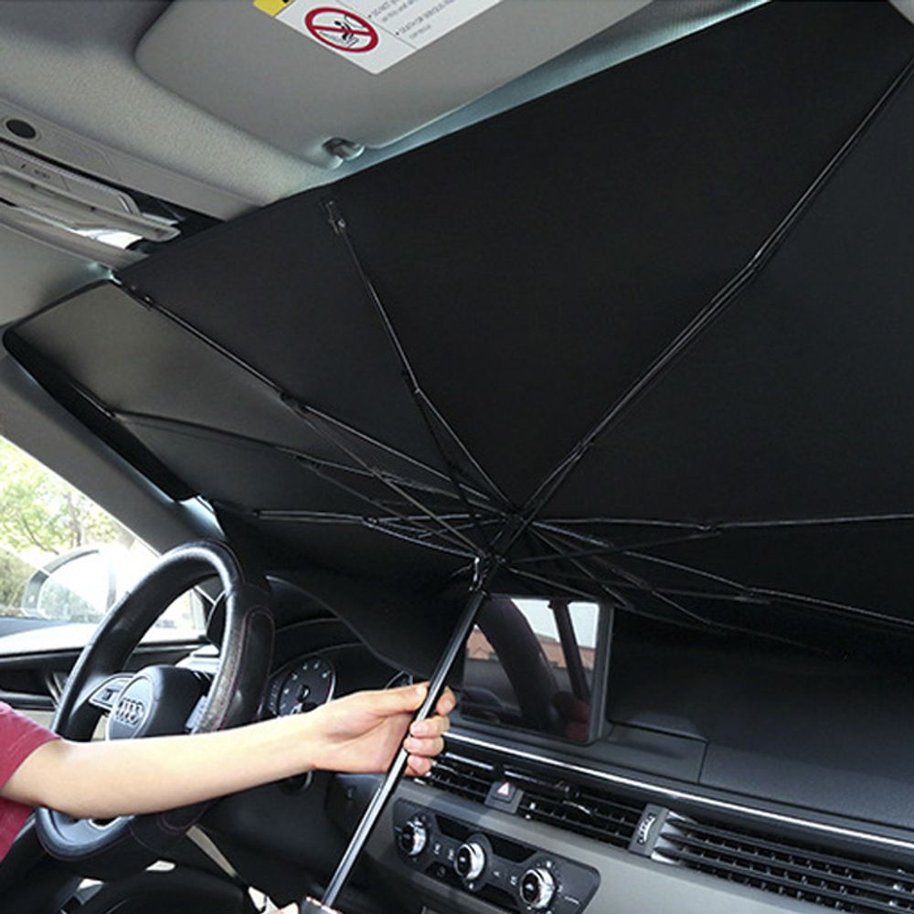 [다모아몰]차량용 차박 앞유리 햇빛 가리개 가림막 우산형