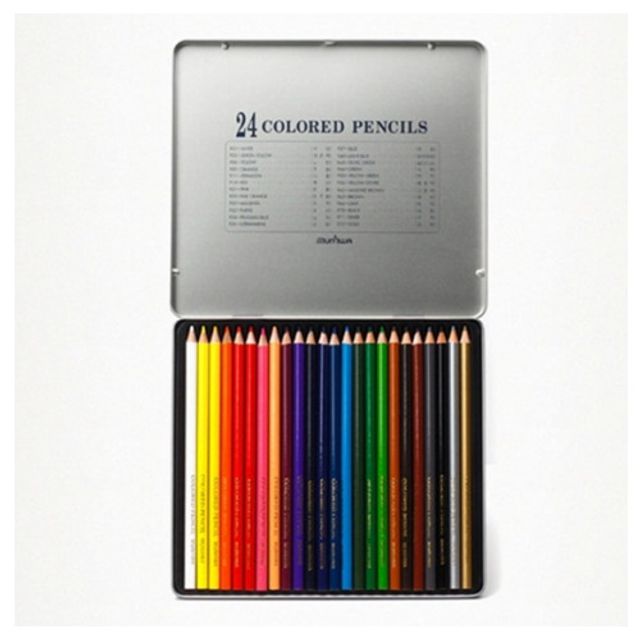 학습용색연필 전문가용색연필 선명하고 24색 색연필