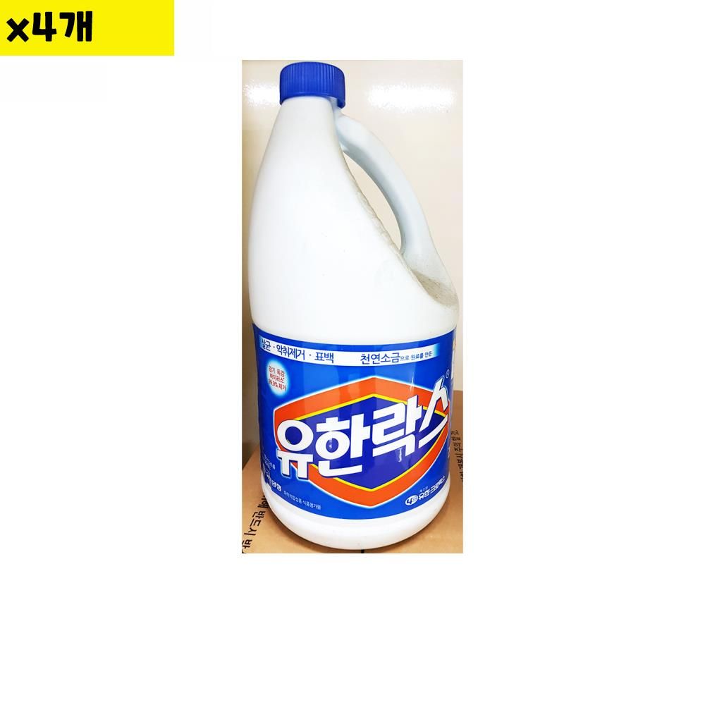 유한락스 4L x4개 식자재 업소 주방 청소 비품 용품