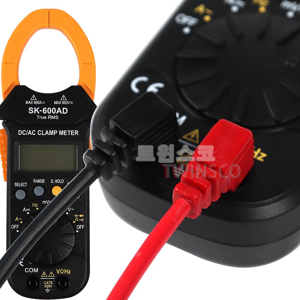 SKM 디지털 클램프미터 SK-600AD/후크메다 디지털메다