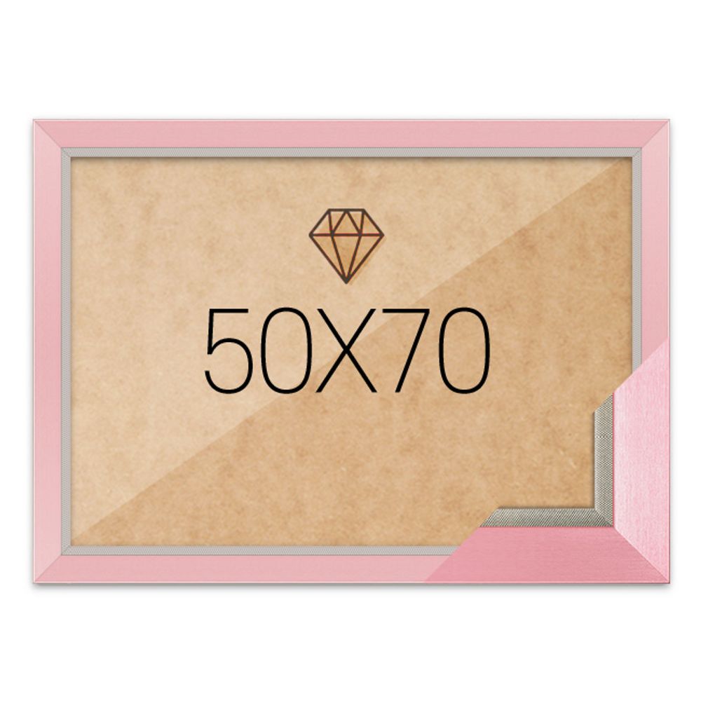 보석십자수액자 50x70 고급형 모던핑크