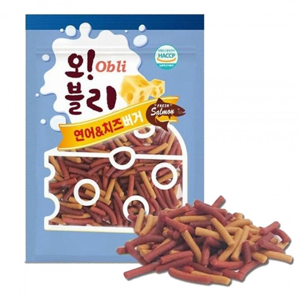 애견 연어 치즈 버거 100g 80P 노즈워크 훈련 간식