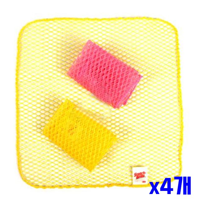 건조가 3P 빠른 x4개 그물 망사수세미 부드러운수세미