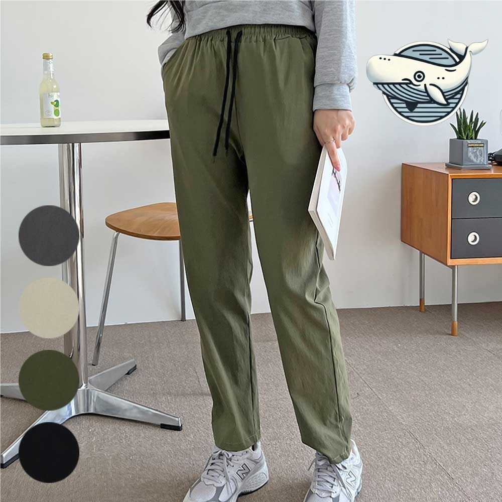 편안한 스판 일자 바지 여성용 데일리 캐주얼