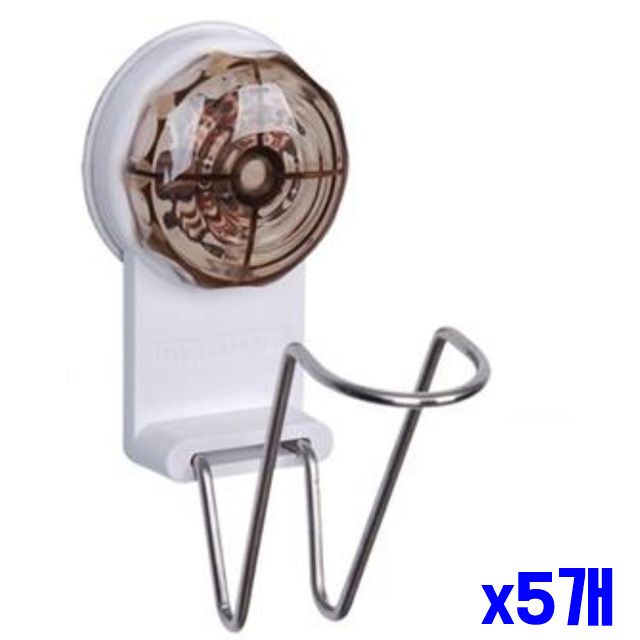 색상랜덤 흡착형 x5개 건조대 컵걸이 컵꽂이