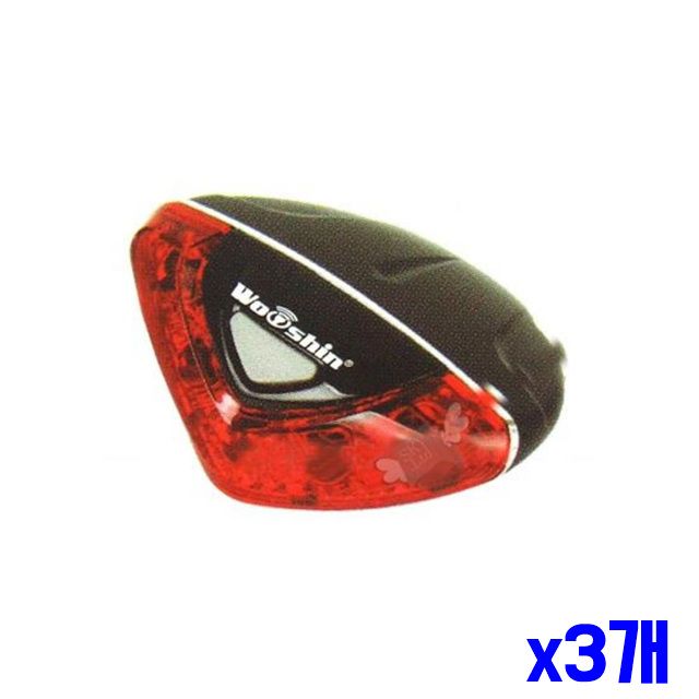 자전거라이트 자전거 x3개 원터치 LED 안전등 후미등
