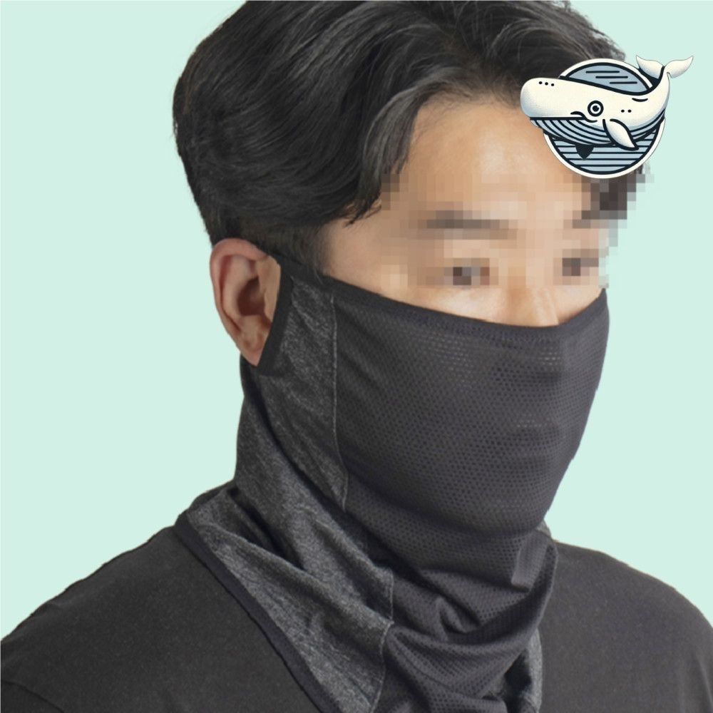 여름햇빛 가리개 귀걸이 쿨마스크 3색 여름