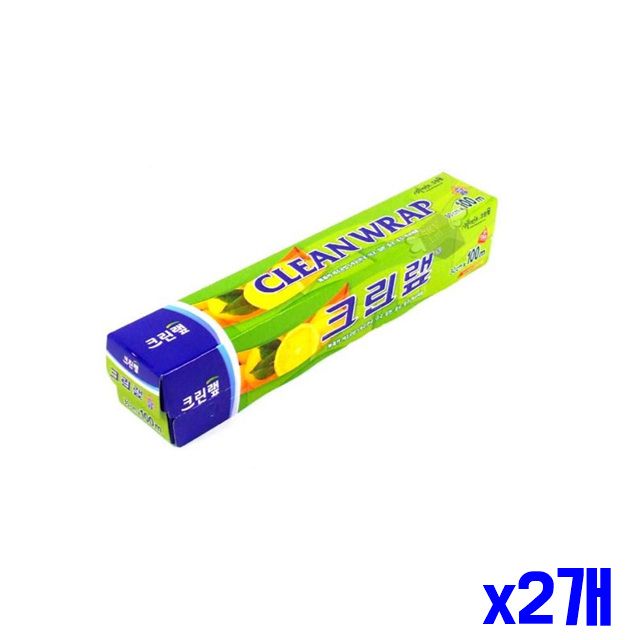 x2개 가정용랩 투명 일회용랩 주방용랩 30cmx100m 랩
