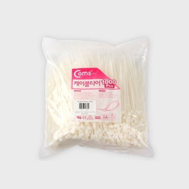 케이블 타이 1봉 1000pcs CHS-5 흰색 200mmx5mm
