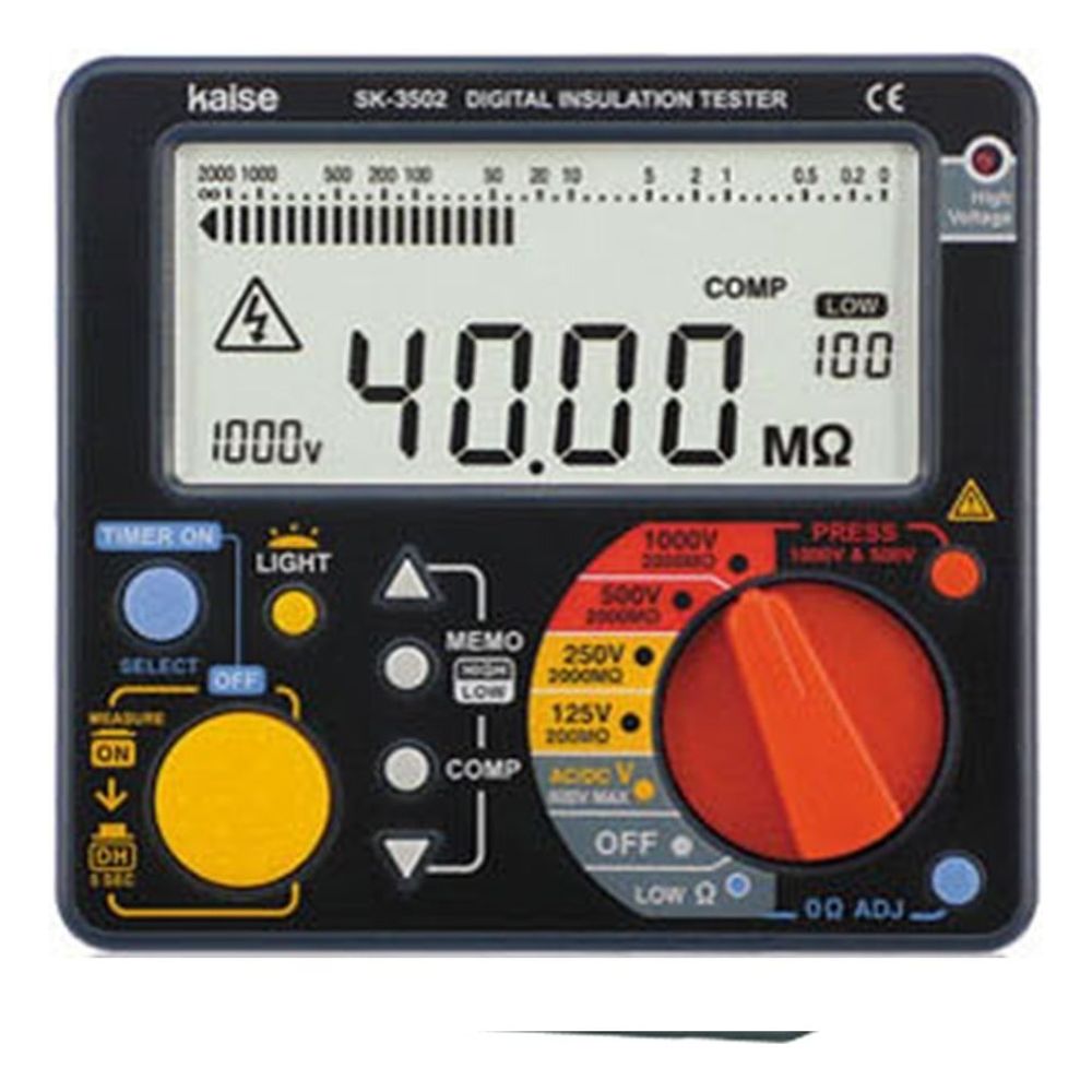 절연저항계 SK3502 125V~1000V 0.001~2000메가옴 저항