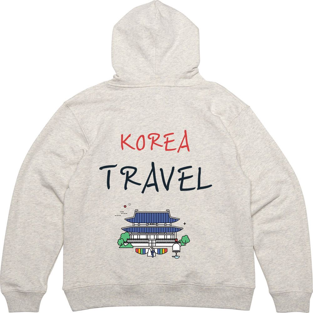 후드티 뒷면 프린트티셔츠 KOREA TRAVEL