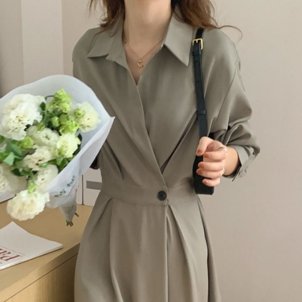 원피스 G125841 정장원피스 셔링원피스 단