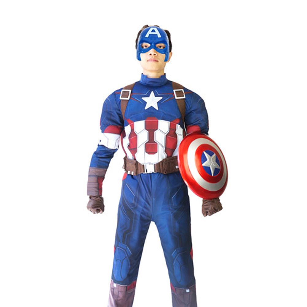 아이티알,NE 캡틴아메리카 성인용 할로윈 의상 코스프레 파티옷