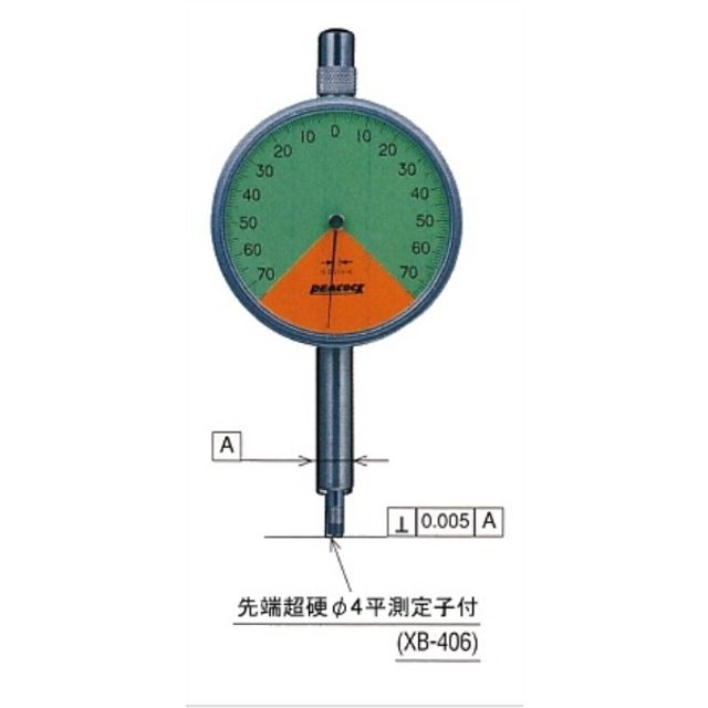 다이얼게이지일회전(평4mm) 0.14MMX0.001(XB-406) 5