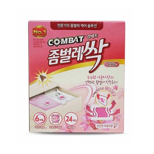 컴배트 서랍장용 비형 좀벌레퇴치 방충제 아로마향