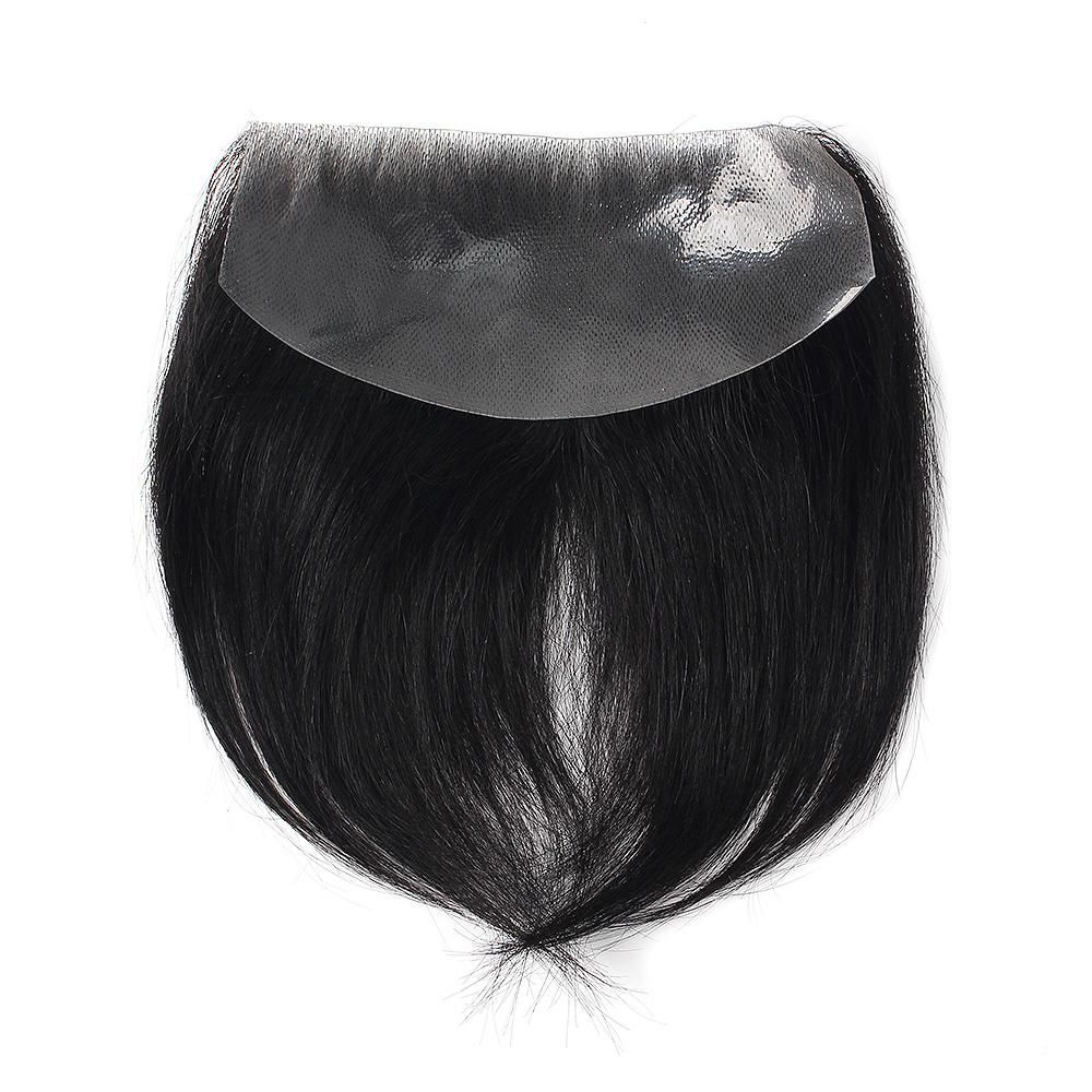 접착식 헤어라인 파셜 헤어피스 접착면 7cm 16x17cm