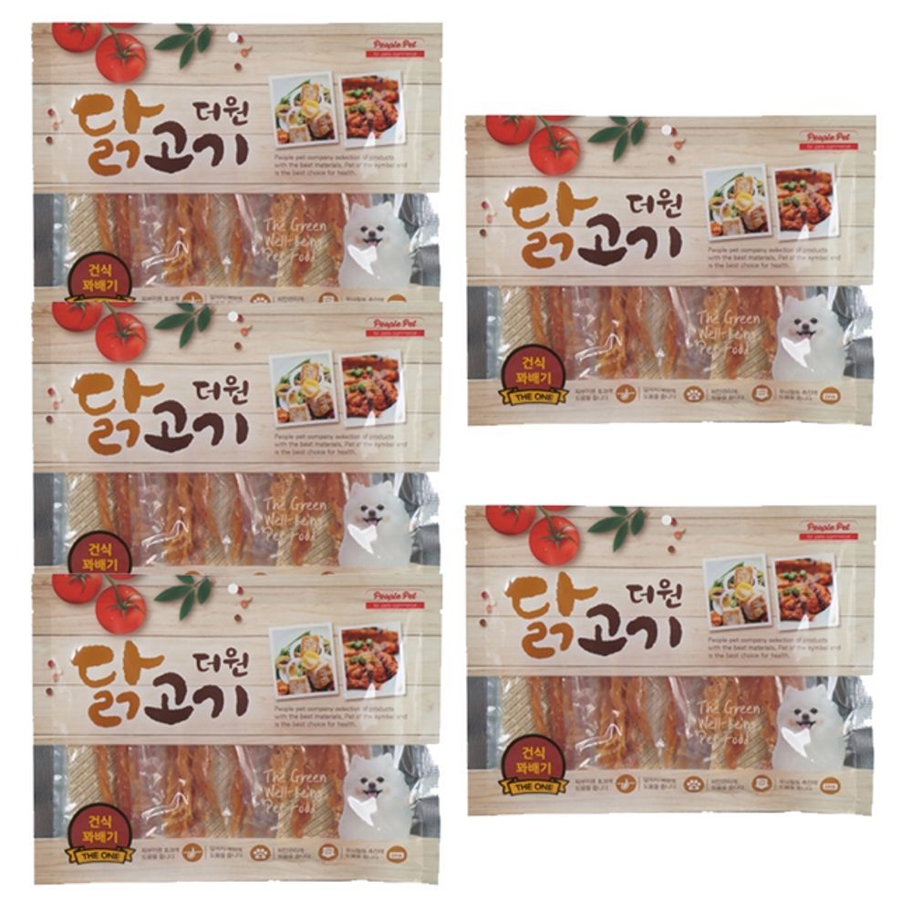 강아지 건식 더원 일상 꽈배기 300g 5P 반려견 육포