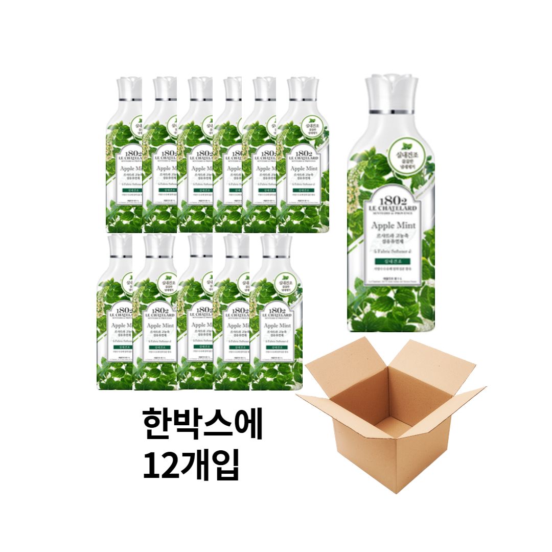 르샤트라 실내건조 섬유유연제 애플민트1L 1박스