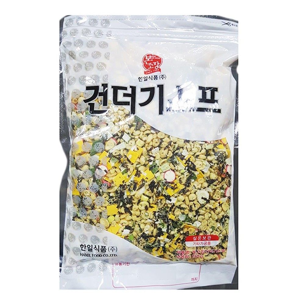 한일 대용량 라면스프 건더기 우동건더기 고명 250g