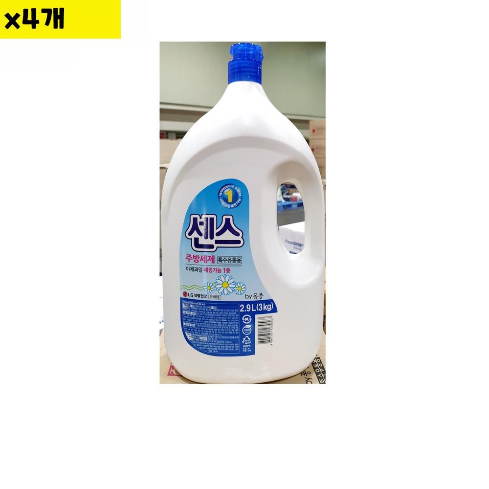 식자재 용품 주방세제 센스 3Kg X4개