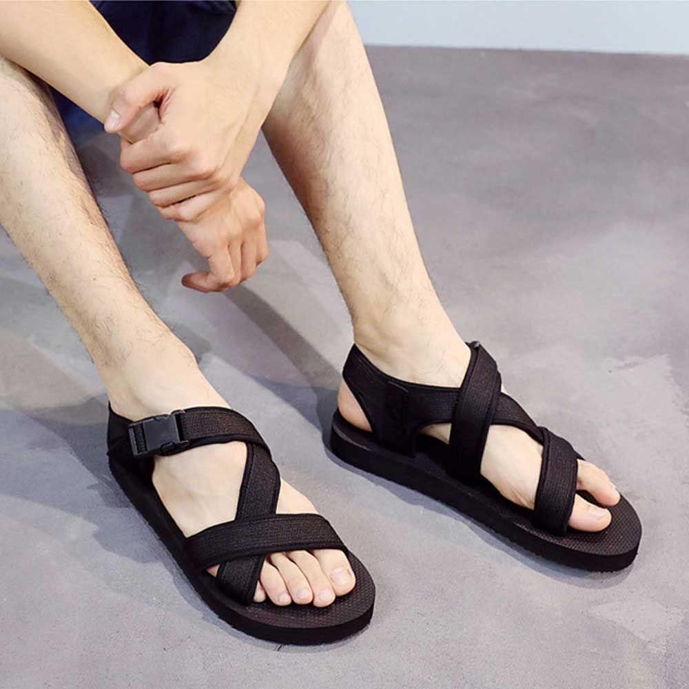 여름 커플 슬리퍼 여름 신발 밴드 액스 샌들 해변