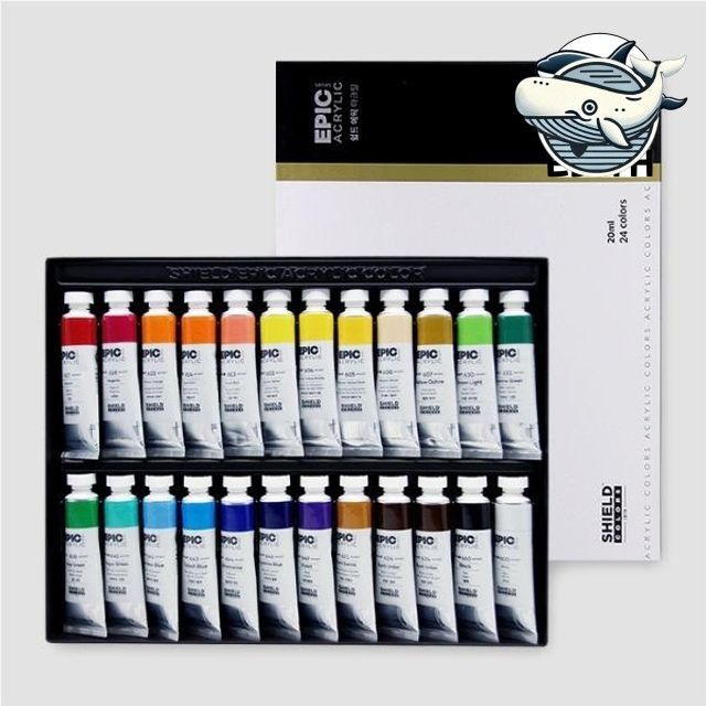 다채로운 색상 아크릴 물감 20ml 24색