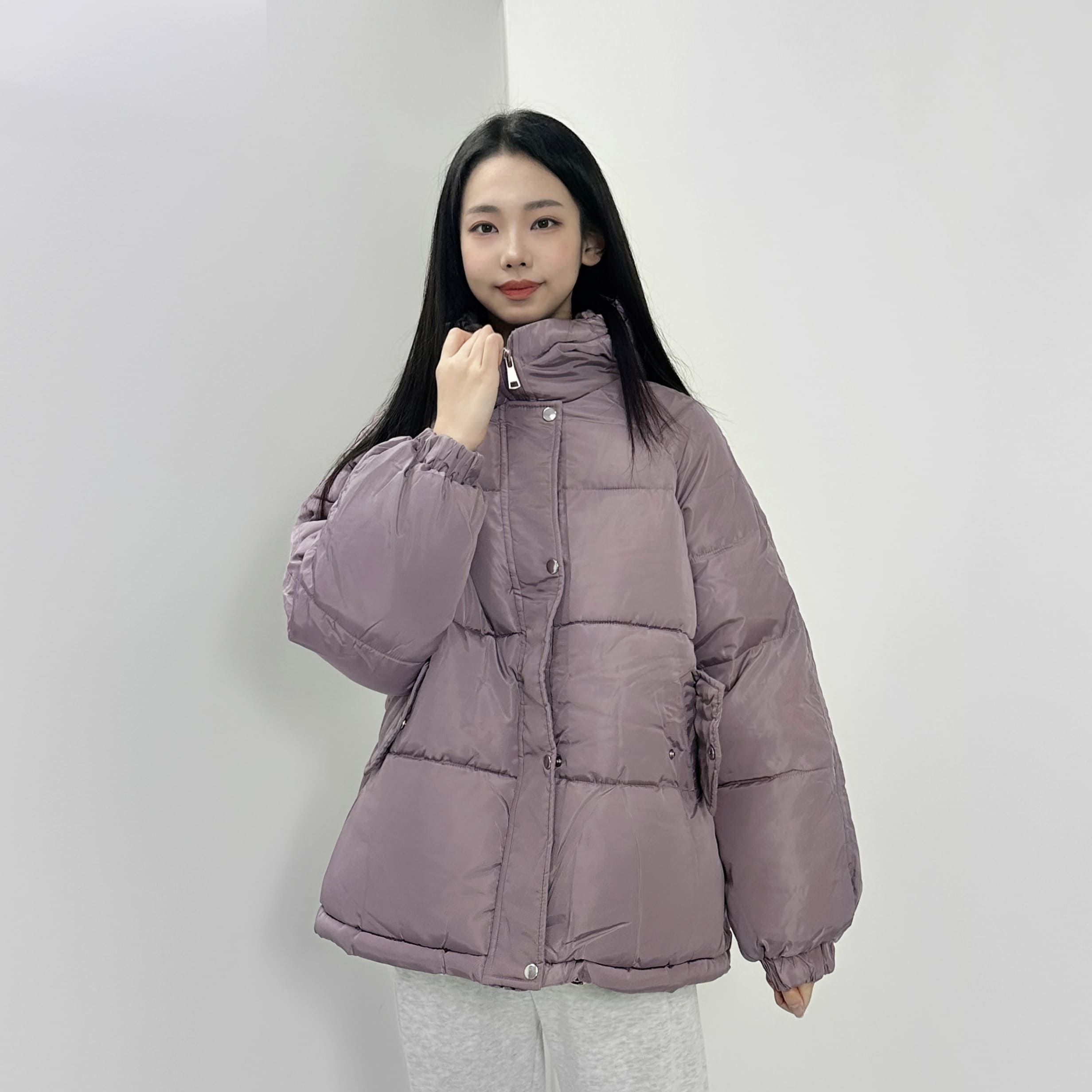 나그랑 오버핏 후드 패딩
